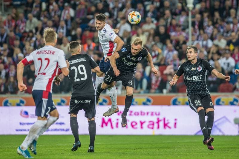 Football. PKO BP Ekstraklasa. Gornik Zabrze - LKS Lodz. 20.10.2019