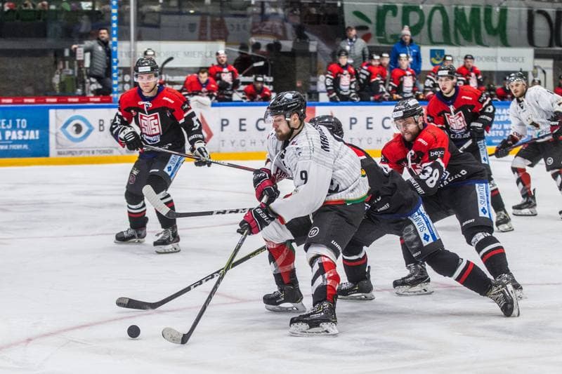 Ice Hockey. Polska Hokej Liga. GKS Tychy - STS Ciarko Sanok. 23.02.2021