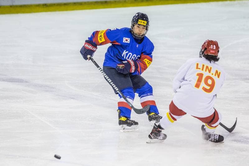 Ice Hockey. Women's World Championship Division 1B. China - Korea. 08.04.2022