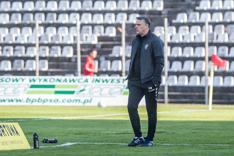 Football. Fortuna I Liga. Zaglebie Sosnowiec - Arka Gdynia. 28.04.2021