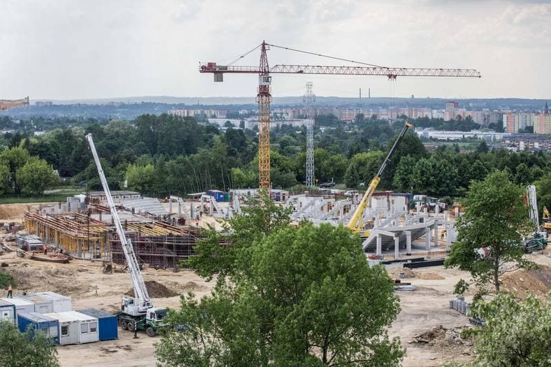 Football. Zaglebiowski Park Sportowy. Construction. 09.06.2021