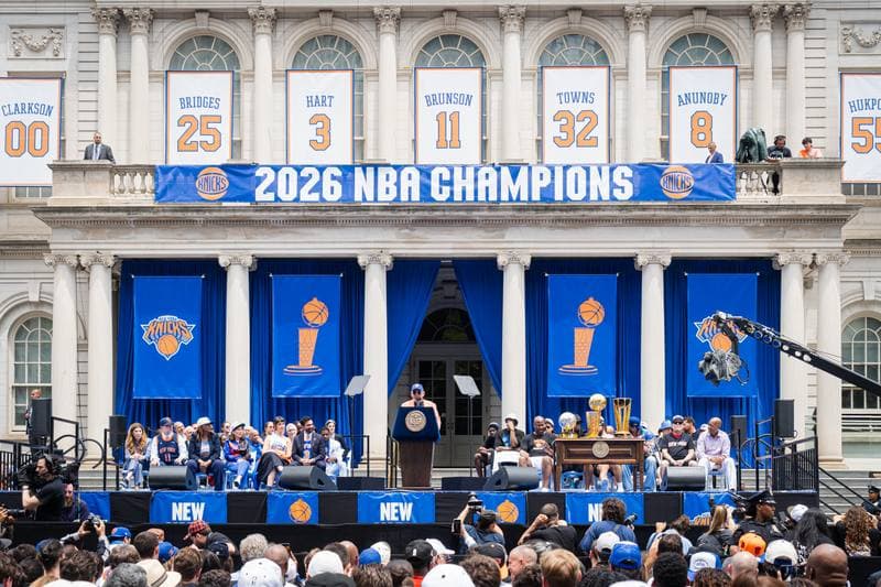 Basketball. NBA. New York Knicks Championship Parade. 18.06.2026