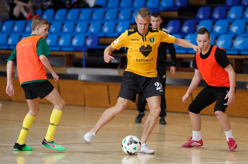 Football. GKS Katowice. Training. 05.02.2015