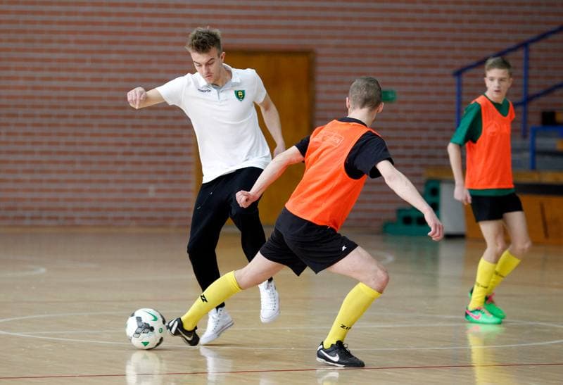 Football. GKS Katowice. Training. 05.02.2015