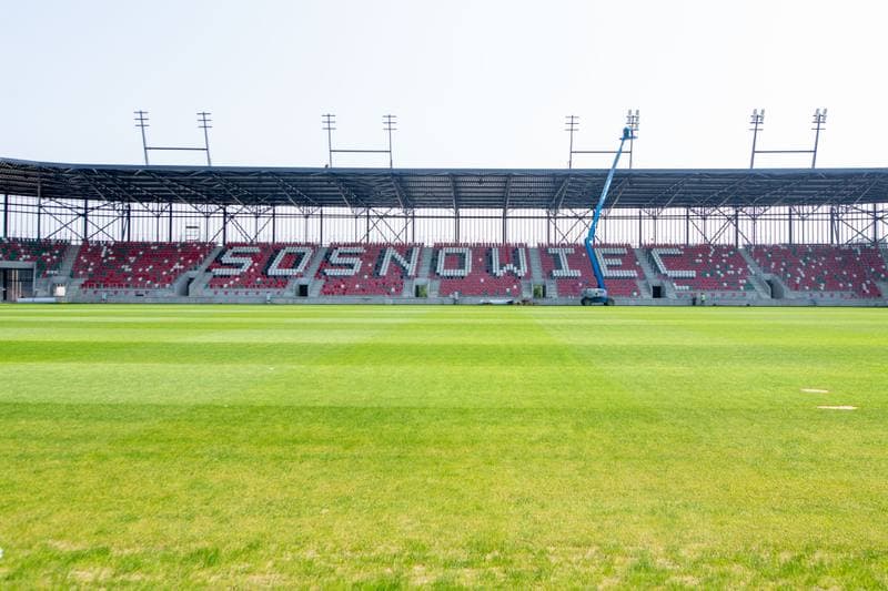 Football. Zaglebiowski Park Sportowy. Budowa obiektow. 29.06.2022