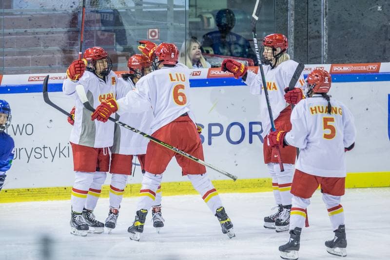 Ice Hockey. Women's World Championship Division 1 Group B. Italy - China. 09.04.2022