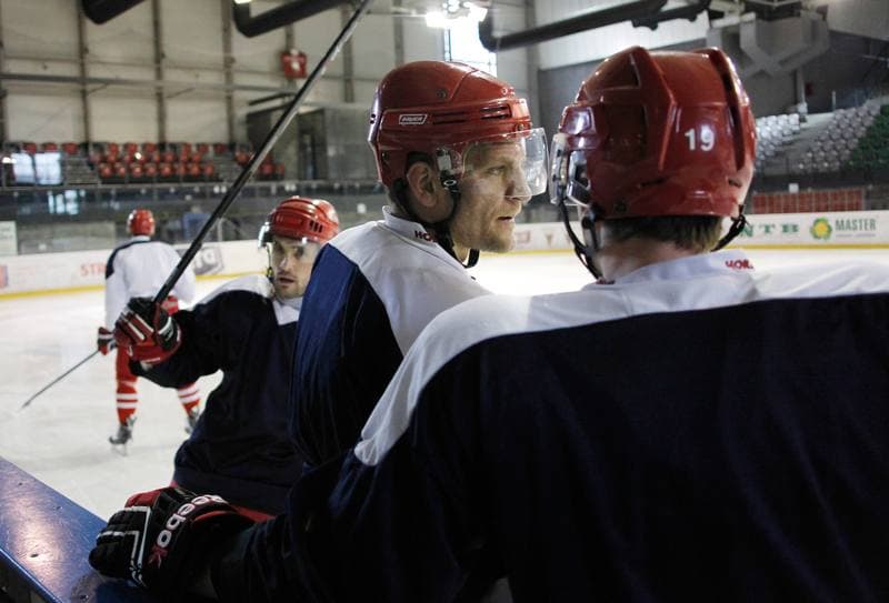 Ice Hockey. Poland national team. Training. 14.04.2015