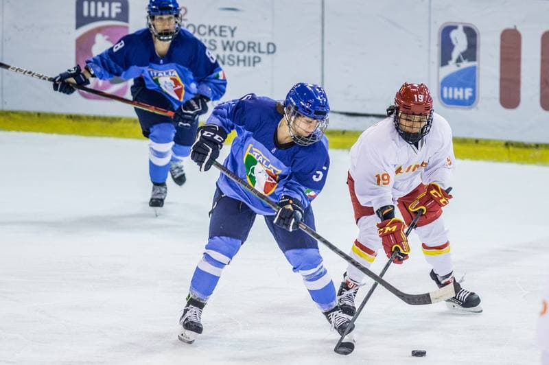 Ice Hockey. Women's World Championship Division 1 Group B. Italy - China. 09.04.2022