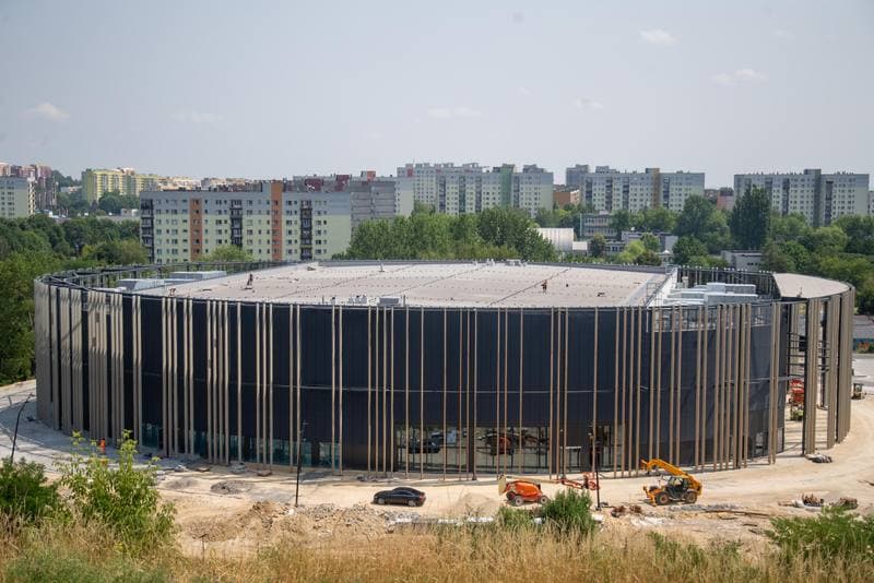 Football. Zaglebiowski Park Sportowy. Budowa obiektow. 29.06.2022