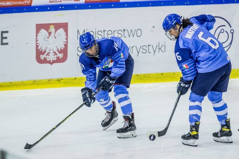 Ice Hockey. Women's World Championship Division 1 Group B. Italy - China. 09.04.2022