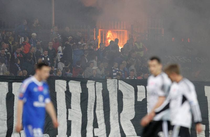 Football. T-Mobile Ekstraklasa. Ruch Chorzow - Legia Warsaw. 24.04.2015