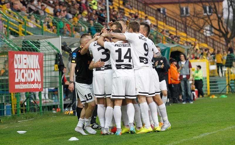 Football. I Liga. GKS Katowice - Zaglebie Lubin. 25.04.2015