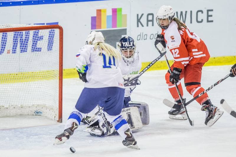 Ice Hockey. Women's World Championship Division 1B. Poland - Slovenia. 09.04.2022