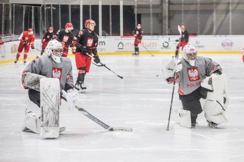Ice Hockey. Poland national team. Training. 13.12.2021