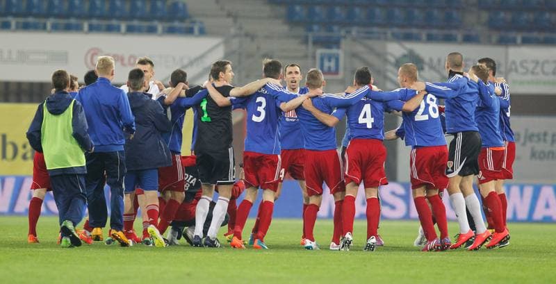 Football. Polish Cup. Piast Gliwice - GKS Belchatow. 29.10.2014