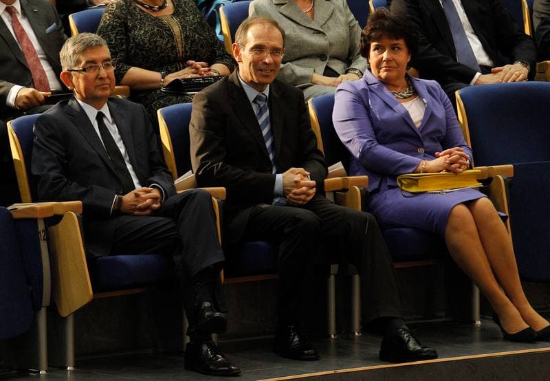 Ewa Kopacz. Silesian University of Technology. Press Conference. 21.05.2015