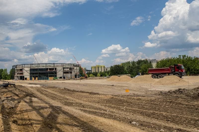 Football. Zaglebiowski Park Sportowy. Construction. 09.06.2021