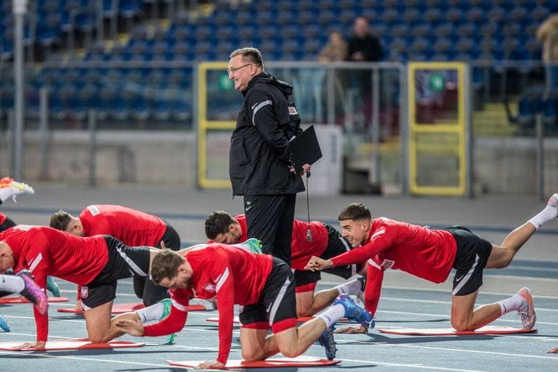 Football. Poland national team. Training. 21.03.2022