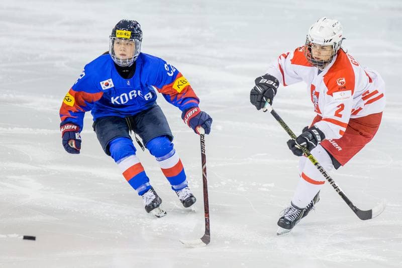 Ice Hockey. Women's World Championship Division 1B. Korea - Poland. 11.04.2022