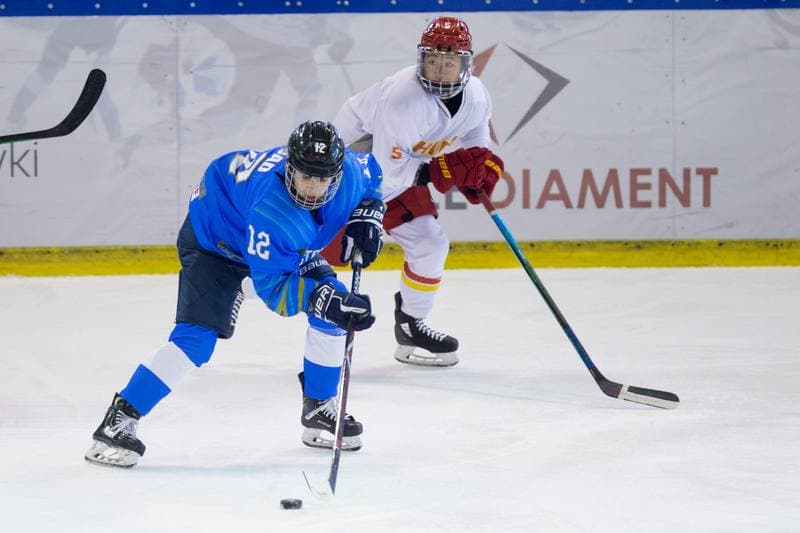 Ice Hockey. Women's World Championship Division 1B. China - Kazakhstan. 12.04.2022