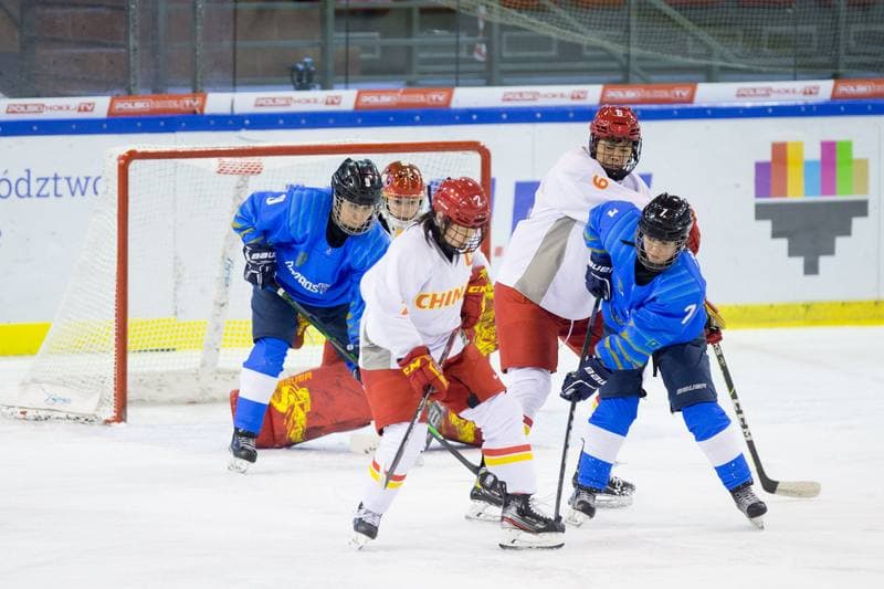 Ice Hockey. Women's World Championship Division 1B. China - Kazakhstan. 12.04.2022