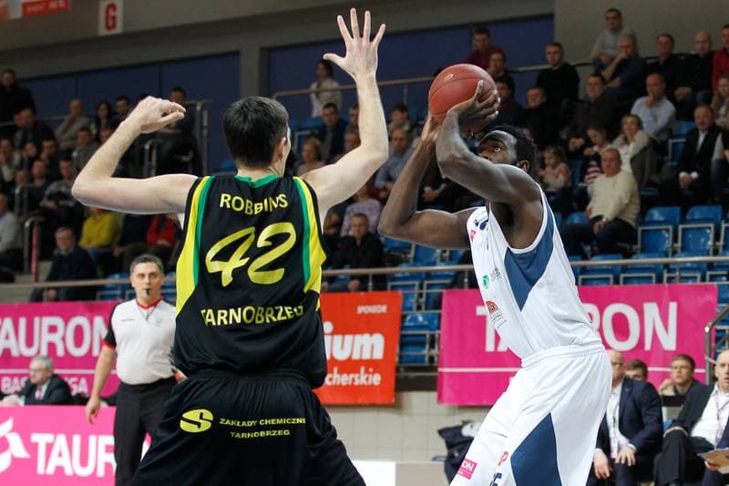 Basketball. Tauron Basket Liga. MKS Dabrowa Gornicza - Siarka Tarnobrzeg. 03.01.2016