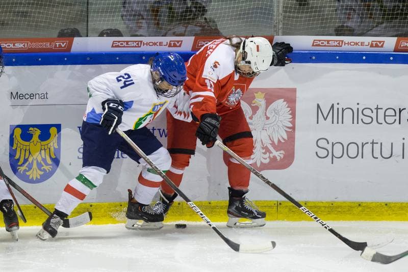 Ice Hockey. Women's World Championship Division 1B. Poland - Italy. 12.04.2022