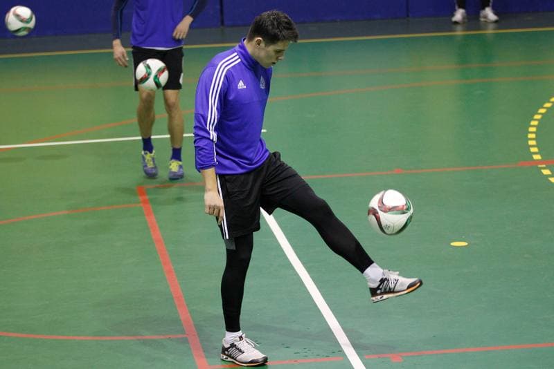 Football. Ruch Chorzow. Training. 07.01.2016