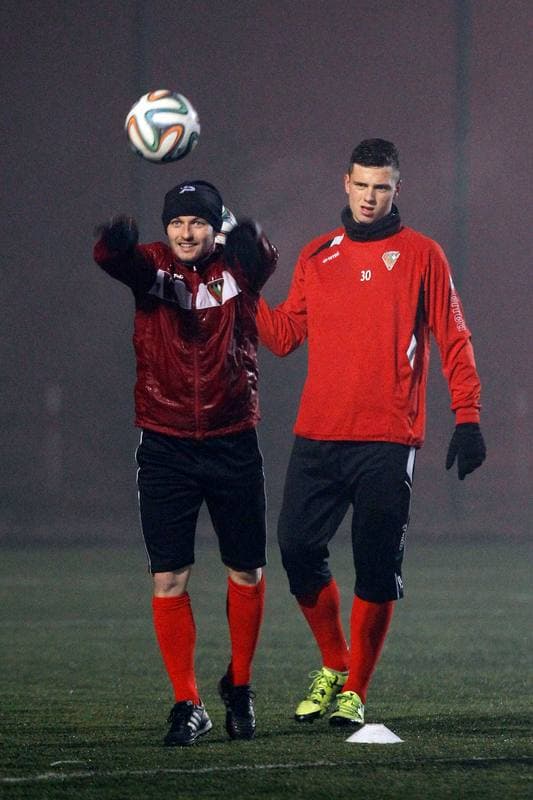 Football. Zaglebie Sosnowiec. Training. 11.01.2016