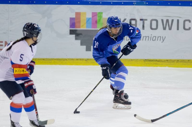 Ice Hockey. Women's World Championship Division 1 Group B. Italy - Korea. 14.04.2022