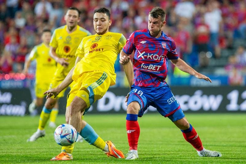 Football. UEFA Conference League. Rakow Czestochowa - FK Astana. 21.07.2022