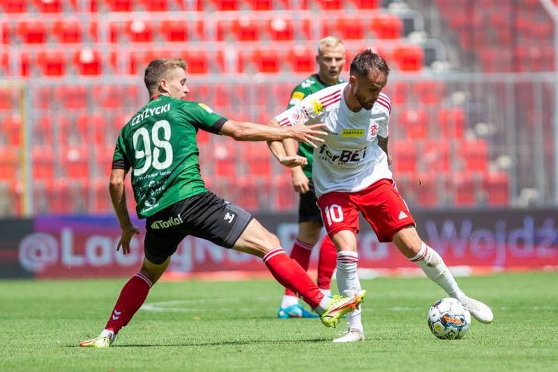Football. Fortuna I Liga. GKS Tychy - LKS Lodz. 24.07.2022
