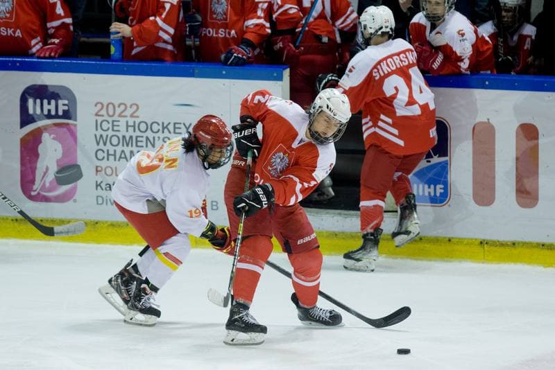 Ice Hockey. Women's World Championship Division 1B. Poland - China. 14.04.2022