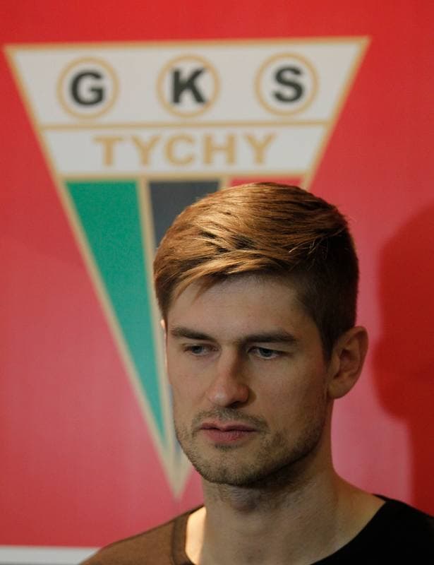 Football. GKS Tychy. Press Conference. 15.01.2015