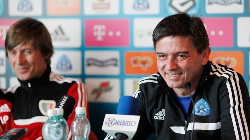 Football. Ruch Chorzow. Press Conference. 12.02.2015