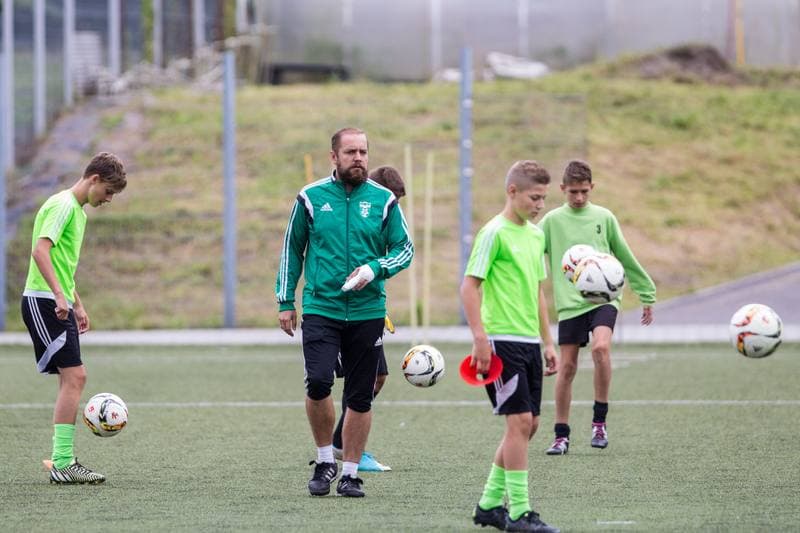 Football. MFK Karvina. Training. 22.08.2017