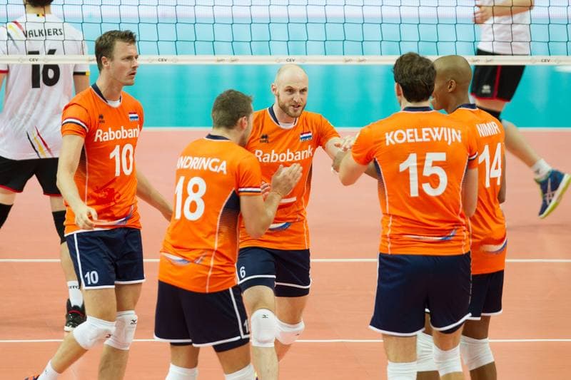 Volleyball. CEV EuroVolley. Netherlands - Belgium. 28.08.2017