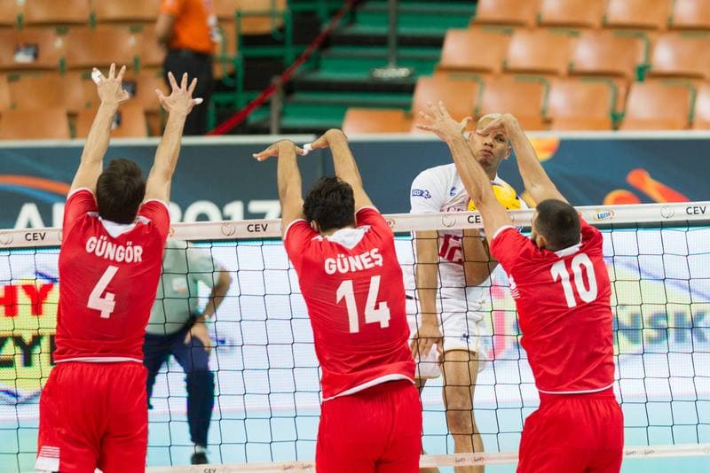 Volleyball. CEV EuroVolley 2017. Turkey - France. 28.08.2017