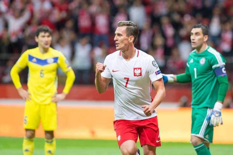 Football. FIFA World Cup Qualifiers. Poland - Kazakhstan. 04.09.2017