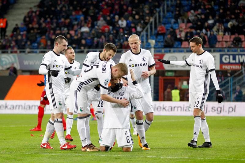 Football. Lotto Ekstraklasa. Piast Gliwice - Legia Warsaw. 12.12.2017