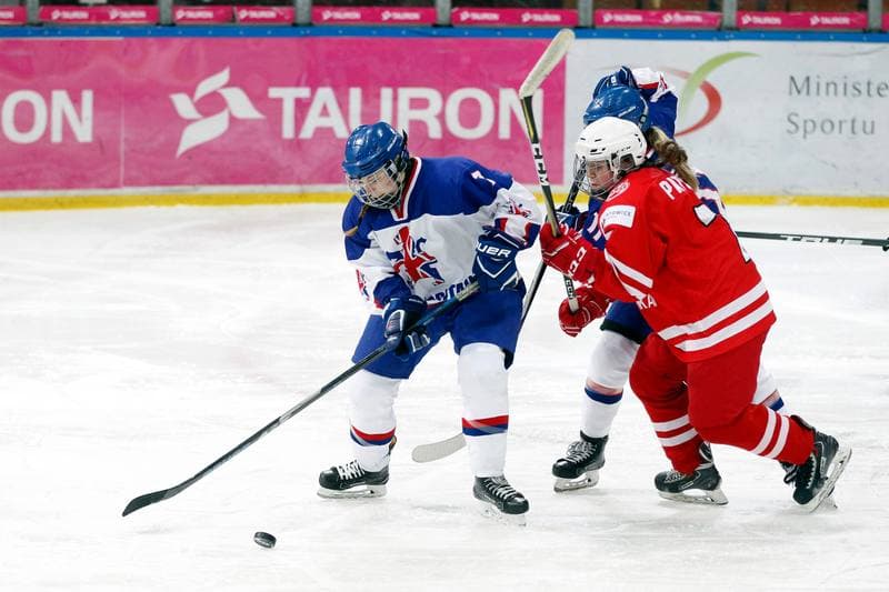 Ice Hockey. Women's U18 World Championship Division 1B. Poland - Great Britain. 12.01.2018
