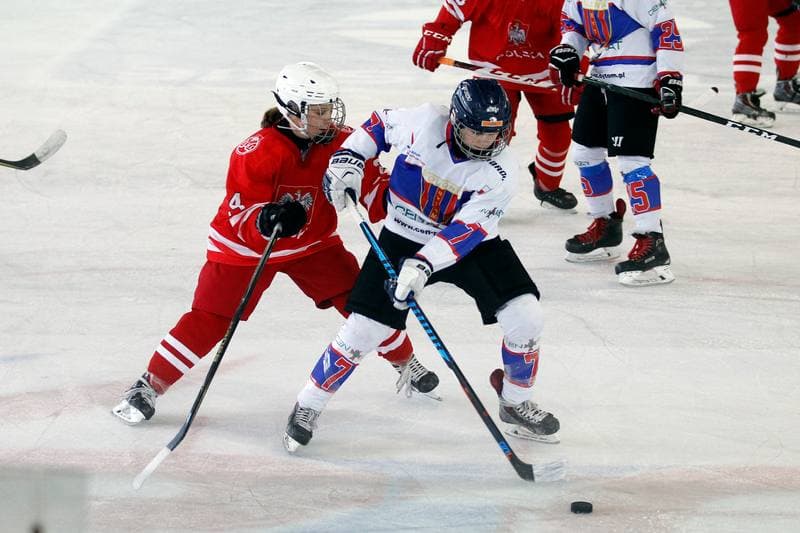 Ice Hockey. Slaska Liga Mlodzikow. Polonia Bytom - Reprezentacja Polski Kobiet. 06.09.2018