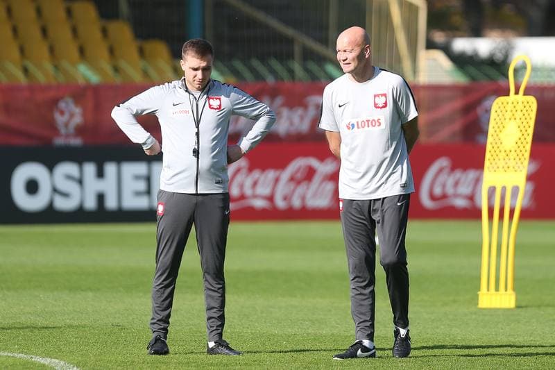 Football. Poland national team. Training. 12.10.2018