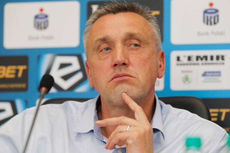 Football. Zaglebie Sosnowiec. Press Conference. 16.10.2018