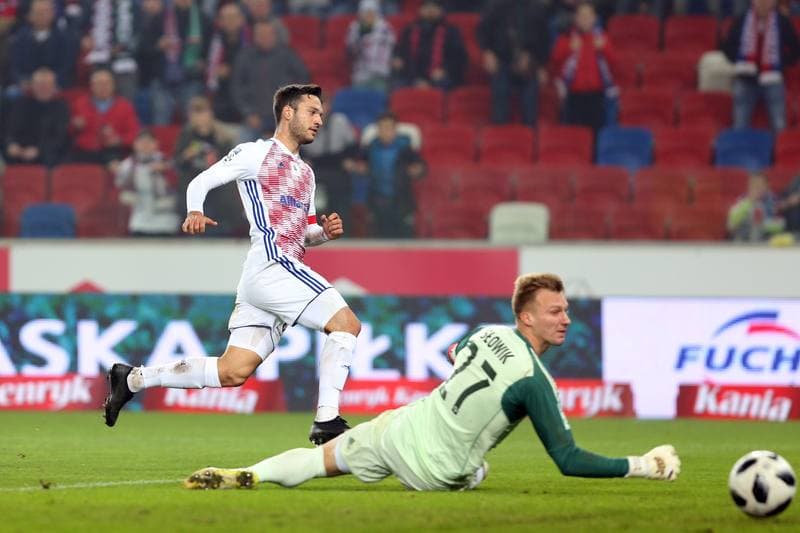 Football. Lotto Ekstraklasa. Gornik Zabrze - Slask Wroclaw. 09.11.2018