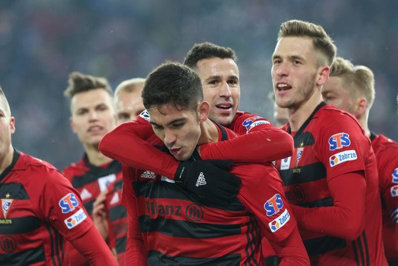 Football. Lotto Ekstraklasa. Gornik Zabrze - Arka Gdynia. 15.12.2018