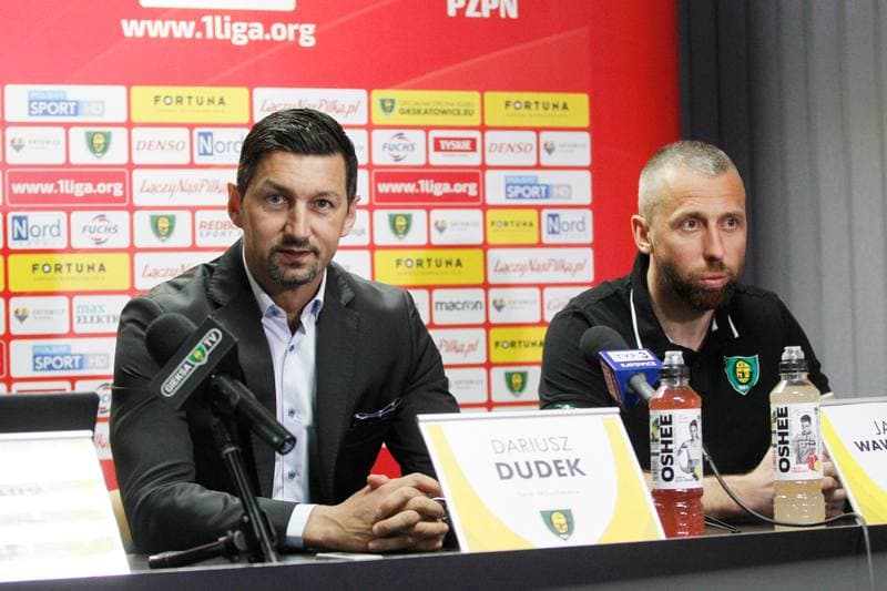 Football. GKS Katowice. Press Conference. 28.02.2019