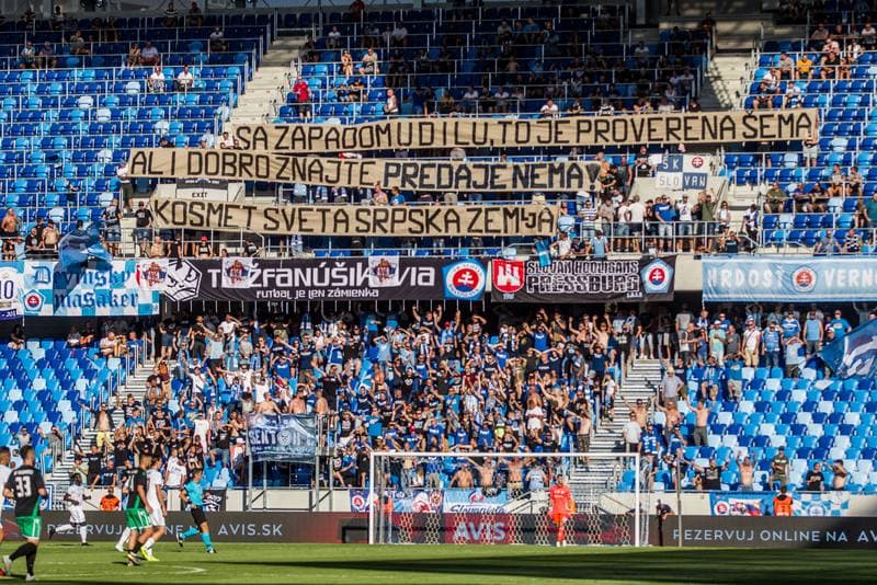 Football. Europa League. Slovan Bratislava - KF Feronikeli. 24.07.2019