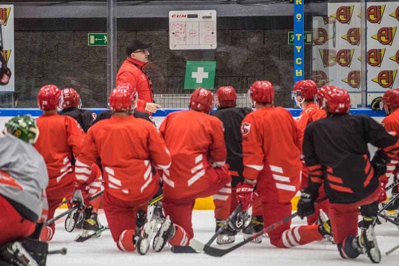 Ice Hockey. Poland national team. Training. 24.04.2022