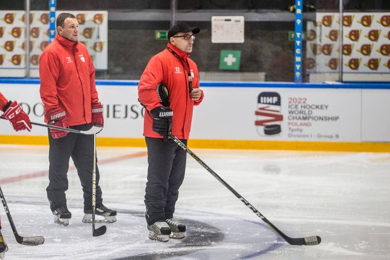 Ice Hockey. Poland national team. Training. 24.04.2022